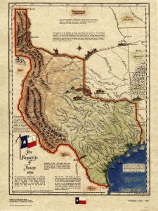 Map of the Republic of Texas